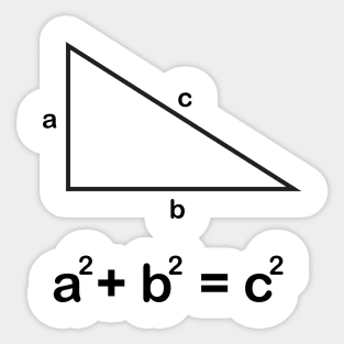 pythagorean theorem formula Sticker